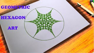 LEARN TO DRAW GEOMETRIC HEXAGON | SPIROGRAPH PATTERN (EASY TUTORIAL)