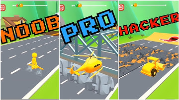 NOOB, PRO, HACKER PART 14.Shape shifting 2023 Gameplay very cool and gnarly hyper casual game #games