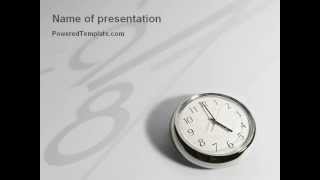 Five O'Clock PowerPoint Template by PoweredTemplate.com