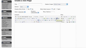 WebDesignForMinistry | Tutorials | WYSIWYG