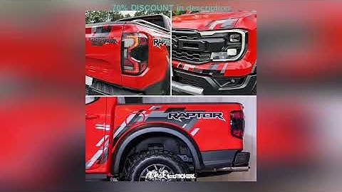 A must-have product! New car sticker FOR Ford Ranger Raptor 2024 body rear trunk exterior decorati
