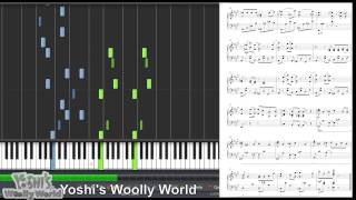 Video thumbnail of "Yoshi's Woolly World - Yarn Yoshi Takes Shape! (Synthesia Piano Tutorial)"
