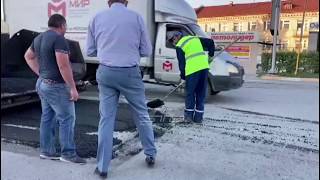 Глава округа Максим Пекарский раскритиковал качество ямочного ремонта