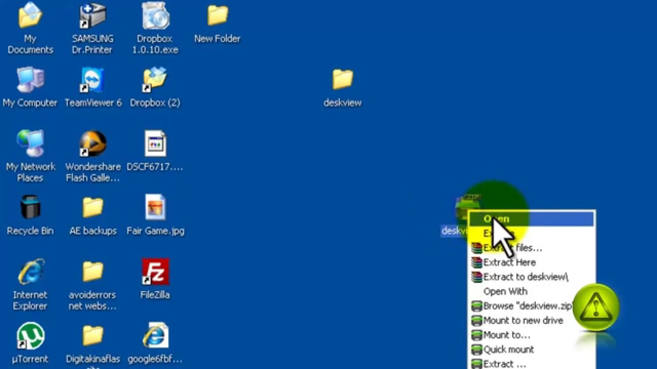 change desktop icon size in windows xp