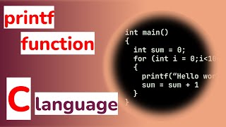 C programming: printf function