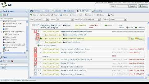 Tracking Audit issues