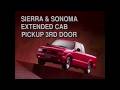 GMC &amp; Chevrolet Sonoma, Sierra, S10, Silverado Extended Cab 3rd Door Training VHS - 1996