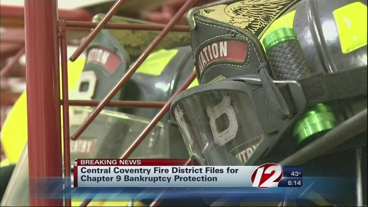 Central Coventry Fire District Files for Bankruptcy