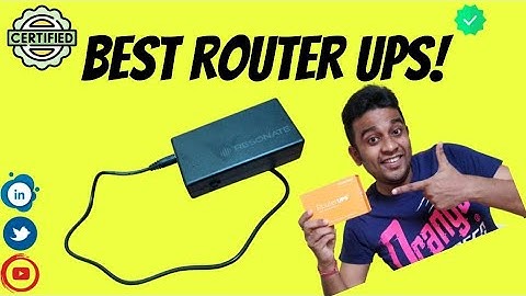 RESONATE Router UPS CRU12V2A – Up to 4 Hours Power Backup for Wi-Fi Router 🔥