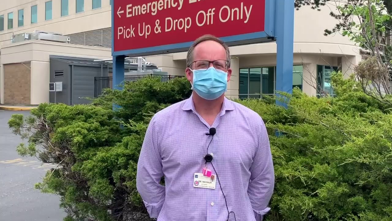 Ward Naviaux, MD, wants the community to know it is safe to come into the emergency department