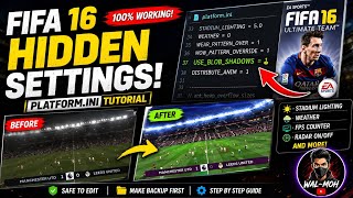 🎮 FIFA 16 Mobile Platform.ini Tutorial | Hidden Settings Explained (Lighting, Weather & More) screenshot 1
