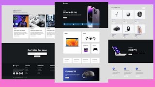 Create a Responsive Website Using HTML CSS & JavaScript