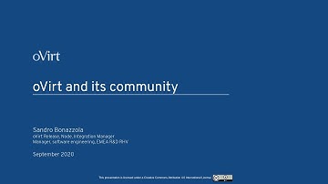 oVirt and its community