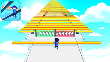 New Satisfying Mobile Game Roof Rails All Levels Max Speed Run  Top Satisfying Gameplay Walkthrough