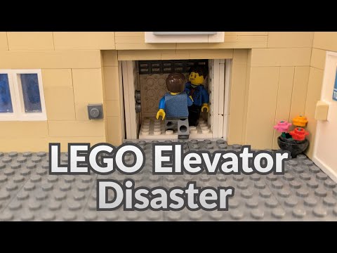 LEGO Elevator Disaster! Epic Stop-Motion