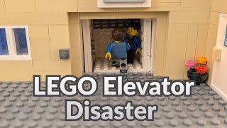 LEGO Elevator Disaster! Epic Stop-Motion