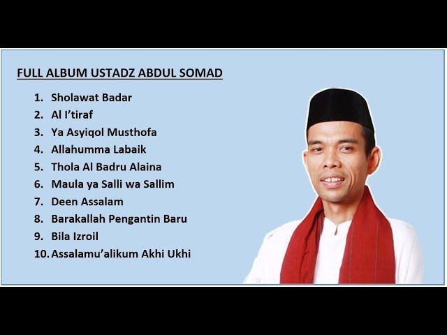 Full Album Ustad Abdul Somad Sholawat Menyanyi Merdu class=
