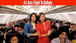 Air Asia Flight To Kolkata | Travel In New Delhi - Kolkata Air Asia I5 550 Full Tour | Flight Vlog