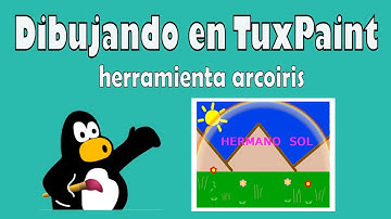 Videotutorial para inicial_2020: dibujando en TuxPaint 9 (arcoíris)