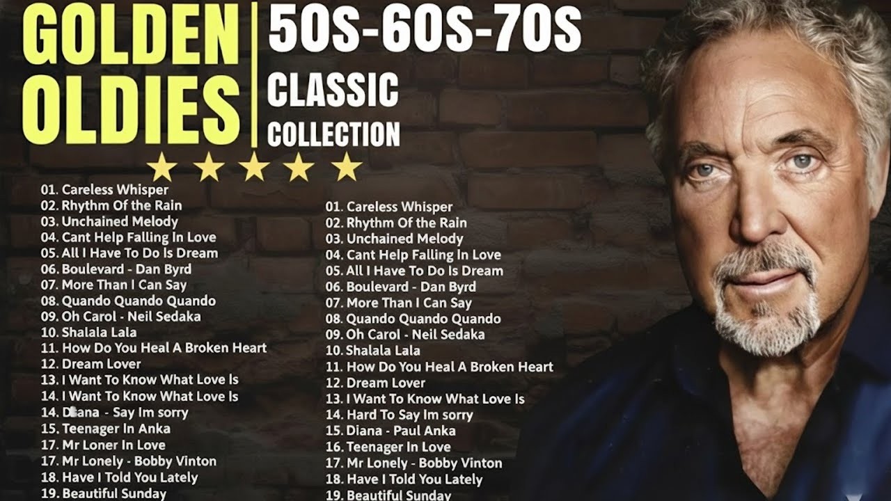 Tom Jones, Engelbert, Elvis, Sinatra, Paul Anka, Carpenters💖Golden Oldies 50s 60s 70s Love Songs💕#1