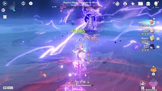 Yae C0 vs Magatsu Mitake Narukami no Mikoto Raiden No Inazuma Tono Boss Fight Gameplay Yae C0 vs Magatsu Mitake Narukami no Mikoto Raiden No Inazuma Tono Boss Fight Gameplay