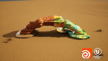 Procedural Sandstone Formations | Houdini tool for Unreal Engine