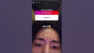 Taehyung IG Story! He's asking questions on instagram (220324) | BTS Instagram Update 2022