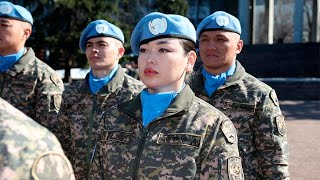 Казахстанские военные отправились с миротворческой миссией ООН на Голанские высоты