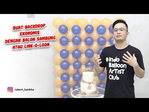 Cara Buat BACKDROP DARI BALON SAMBUNG / LINK-O-LOON #23