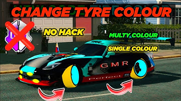 how to change tyre color #carparkingmultiplayer