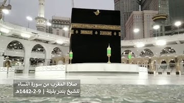 تسجيل من الحرم لتلاوة من سورة النساء للشيخ بندر بليلة | مغرب 9-2-1442 هـ