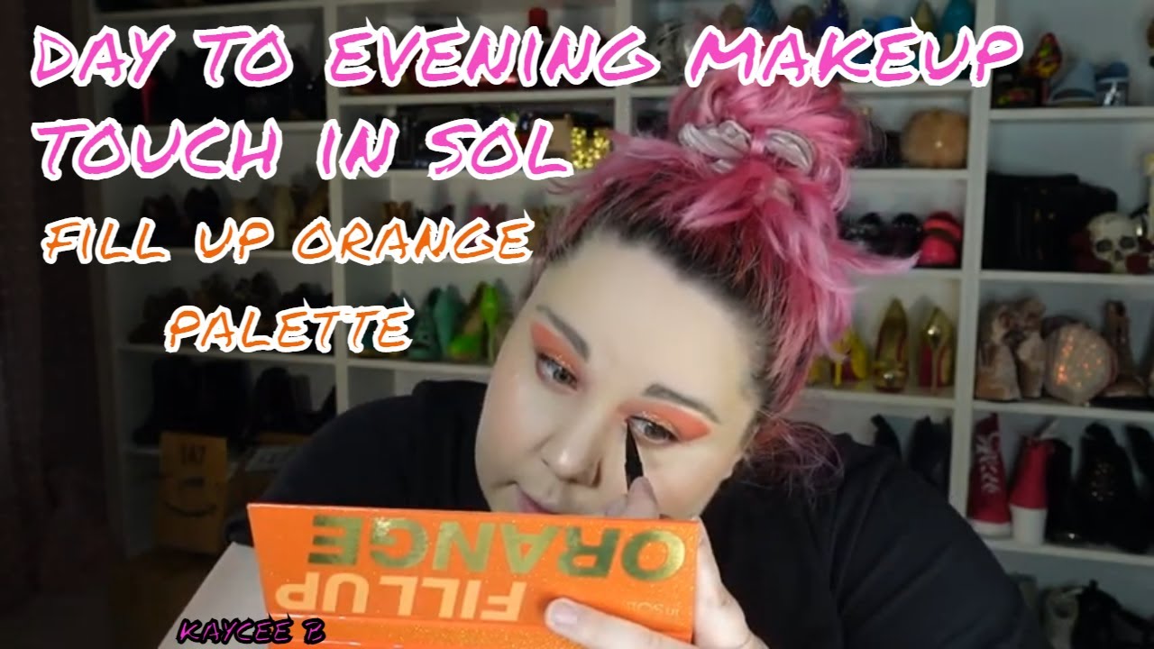 Day To Evening Makeup - Touch In Sol Fill Up Orange Palette - Kaycee B