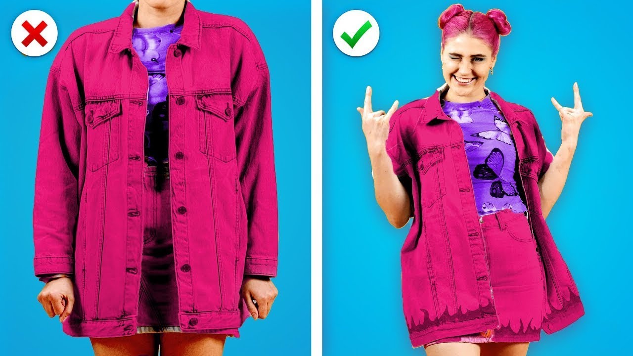 10 Cool Clothing Hacks and DIY Fashion Ideas Every Girl Must Know!