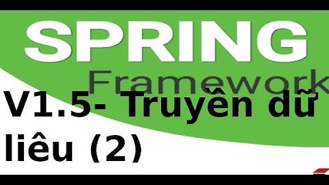 Spring Boot - V1.5- Truyền dữ liệu qua form trong Spring Boot (2)