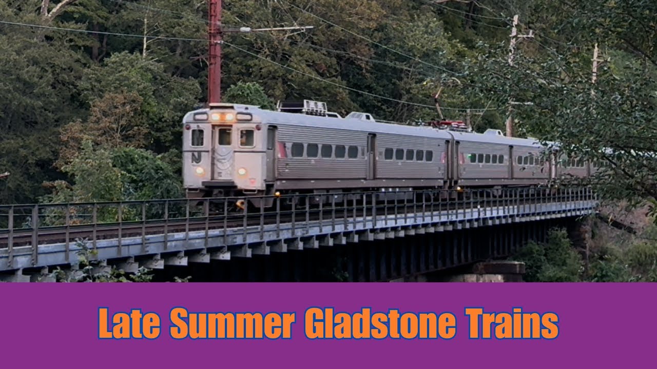 NJ Transit Gladstone Line Railfanning! Late Summer Trains.