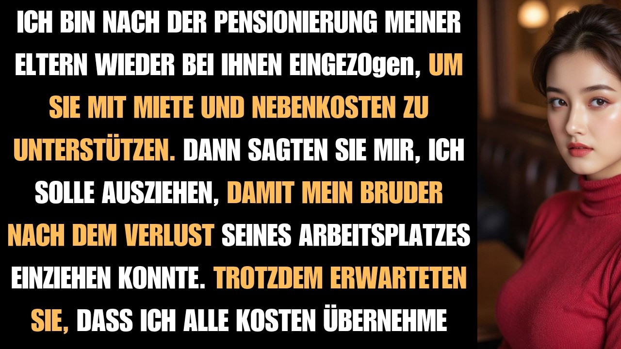 Ich zog zurück zu meinen Eltern, um ihnen zu helfen – dann sagten sie mir…