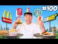 I WENT TO 100 RESTAURANTS ON MY BIRTHDAY!!