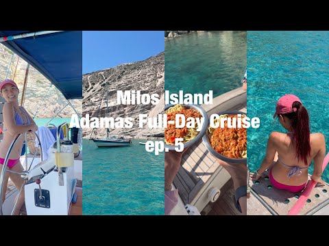 Greece Trip ep.5: Adamas Full-Day Island Cruise Tour, so amazing! A must try activity in Milos