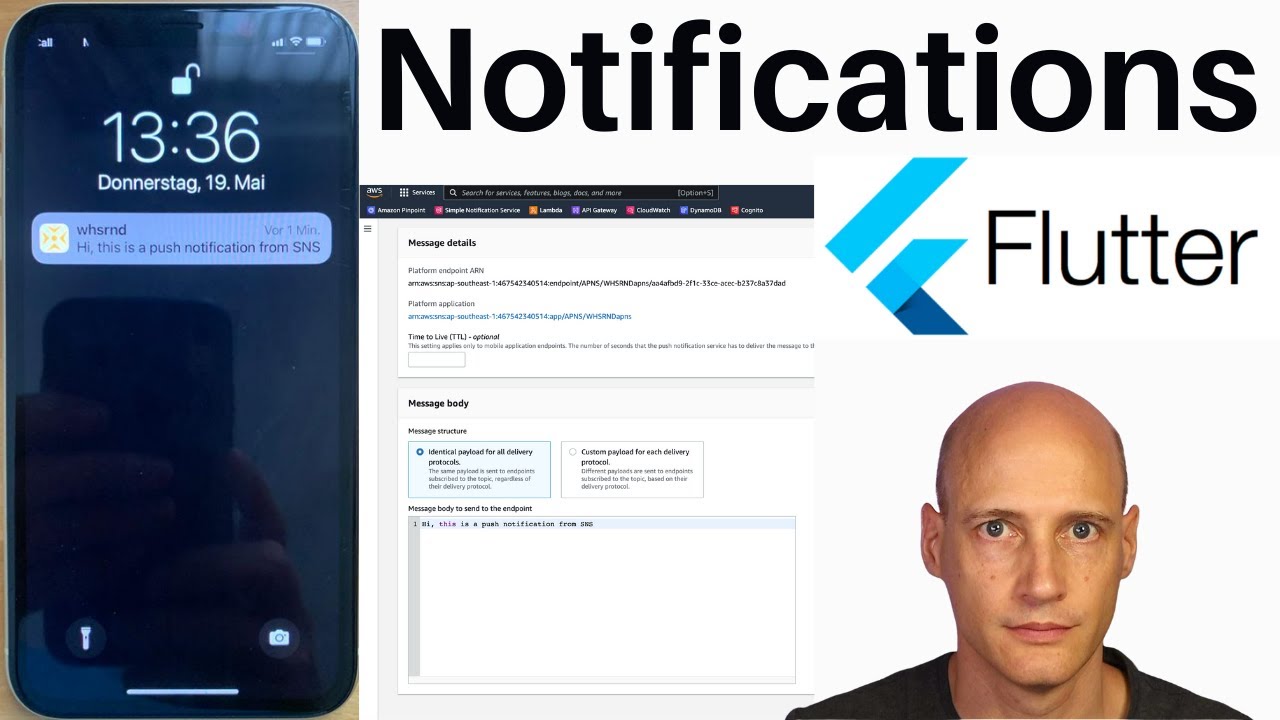 Notifications With Flutter Using Aws Sns And Apns (Local And Push Notification Tutorial)