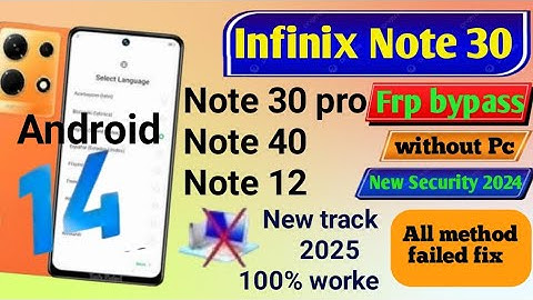 infinix note 30 frp bypass android 14 | Infinix hot 30 frp unlock tool | not40 5g Frp without 2025