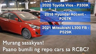 How to buy repossessed cars at RCBC