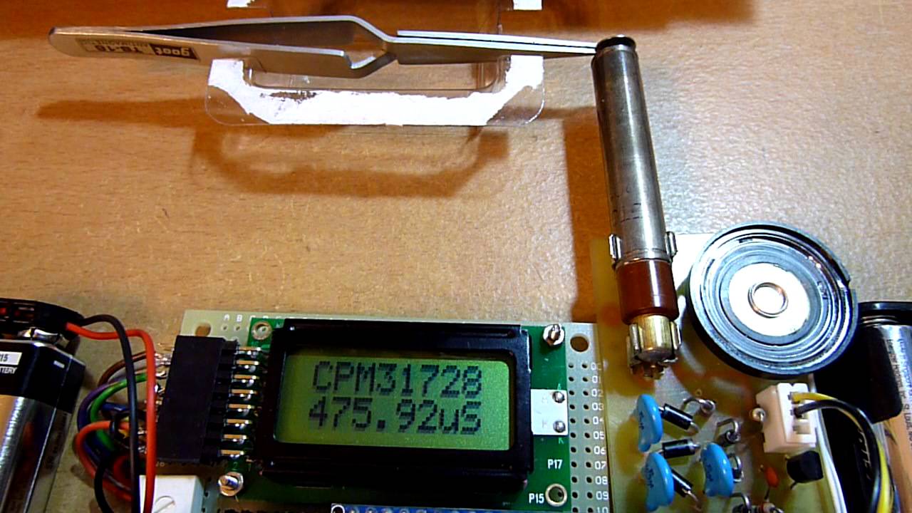 Alpha radiation detected by my DIY Geiger counter YouTube