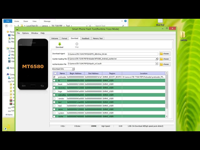 Lenovo tab e7 tb-7104i frp bypass by sp flash tool free tools 2023