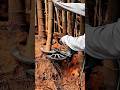 Bamboo Cutting Work Tool Using Electric Cutter Guide System #worktool