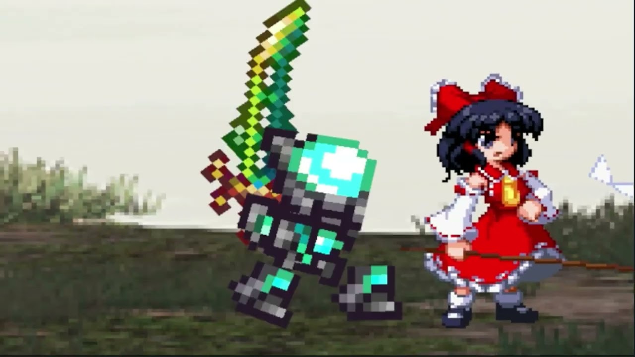Terrarian vs Reimu Hakurei | Terraria vs Touhou Project (Team Shanghai Alice x Re-Logic)