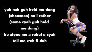 shenseea ft zum - rebel (lyrics)