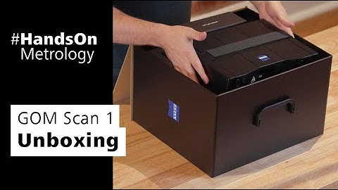 Optical 3D scanner GOM Scan 1: Unboxing