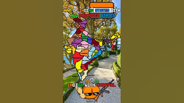 Map of Indian  states with all proposed states #mapper #map #statename #indianland #mapsofindia