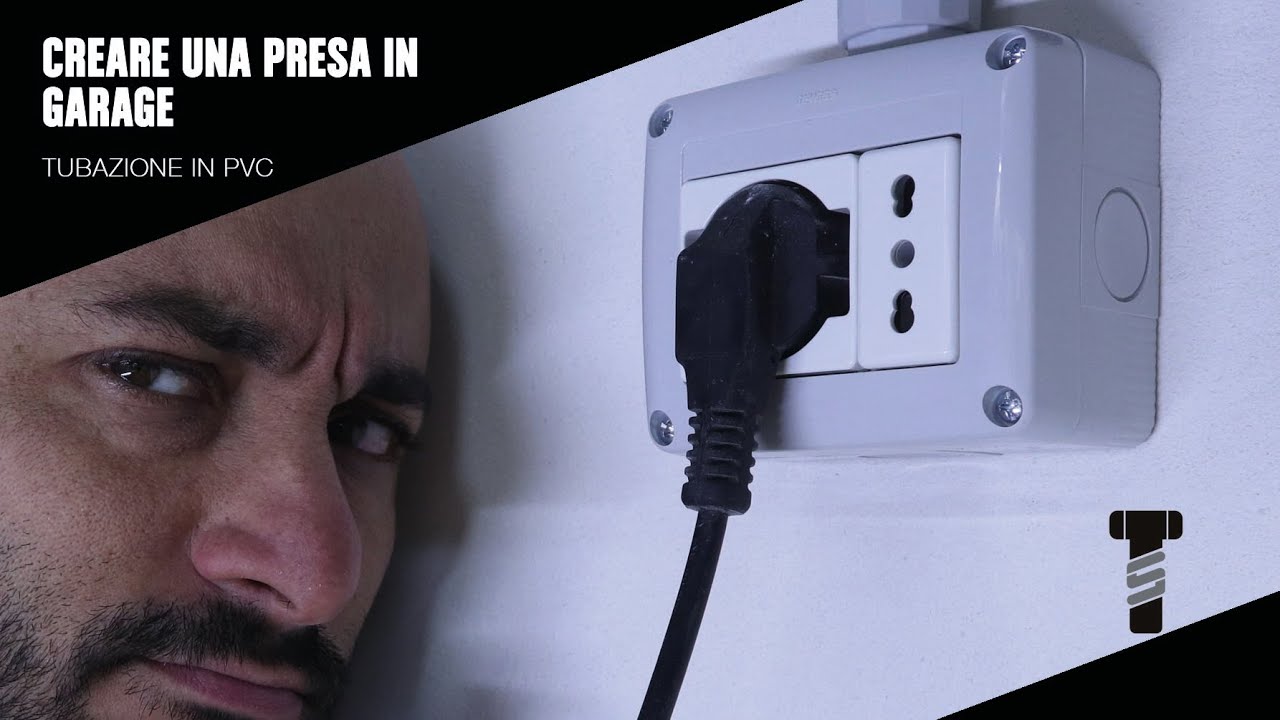 Creare un punto presa 220V in garage con tubazione in PVC 