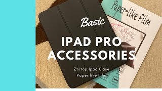 Basic IPad Pro Accessories (Ztotop Case and Paper Like Film )